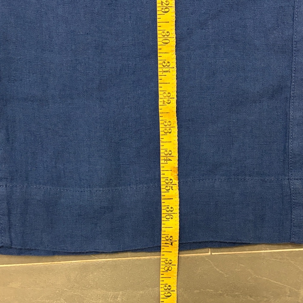 NWT  Tahari royal blue linen pants - Picture 10 of 11